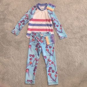 Sun Pop long sleeve and pants swim set- Brand New